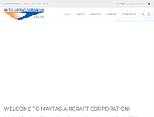 Tablet Screenshot of maytagaircraft.com